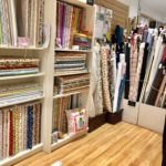 Shelves of cotton fabrics