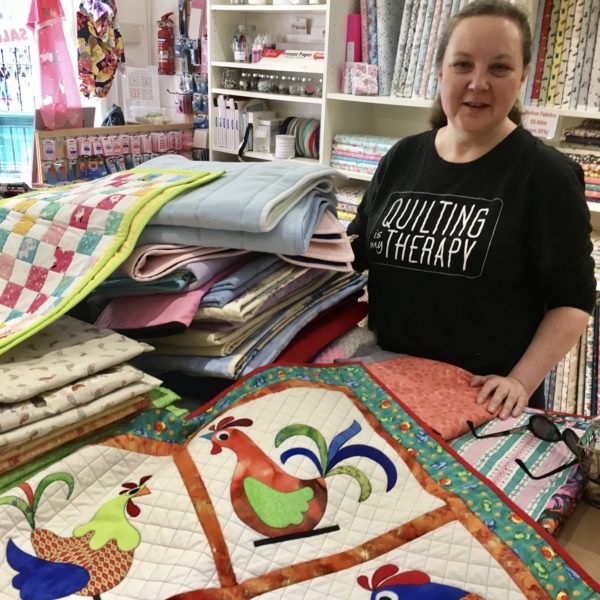 Alison collects quilts for Project Linus