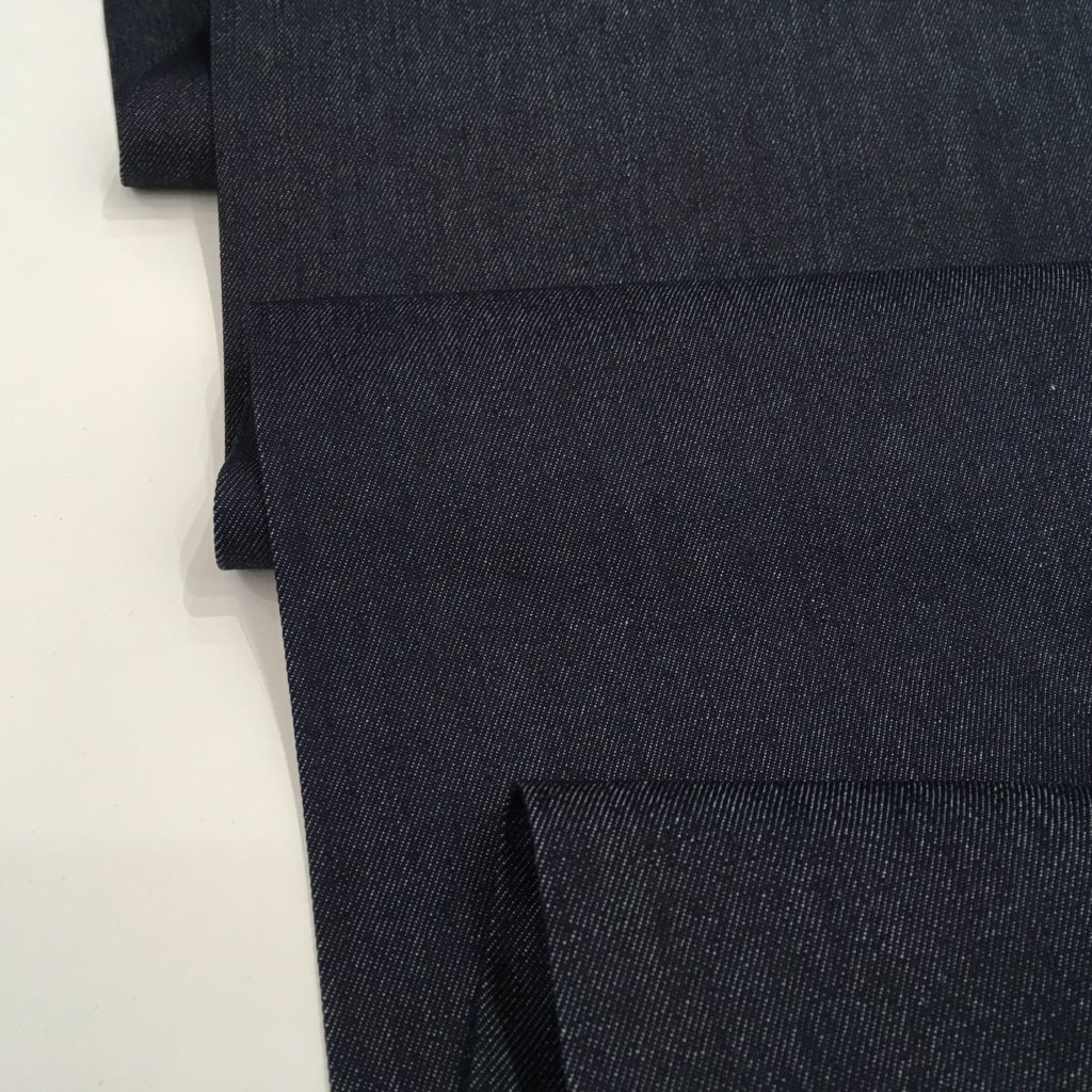 Cotton denim fabric – 7 oz – indigo blue – Gather N Sew
