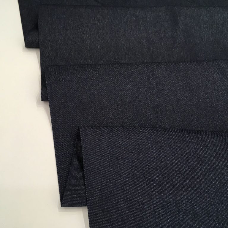 Cotton denim fabric – 7 oz – indigo blue – Gather N Sew