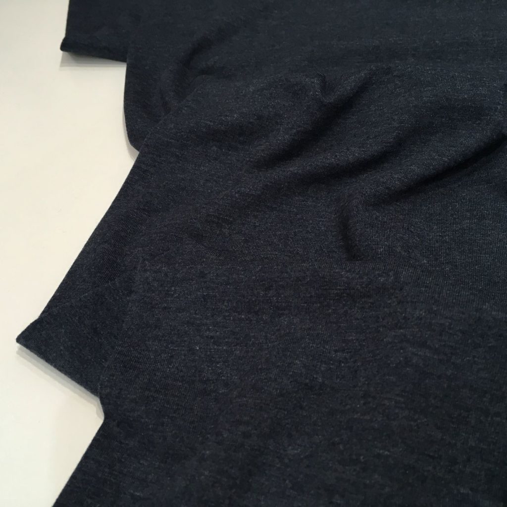 Cotton Jersey Fabric – Hilary – marl indigo blue – Gather N Sew