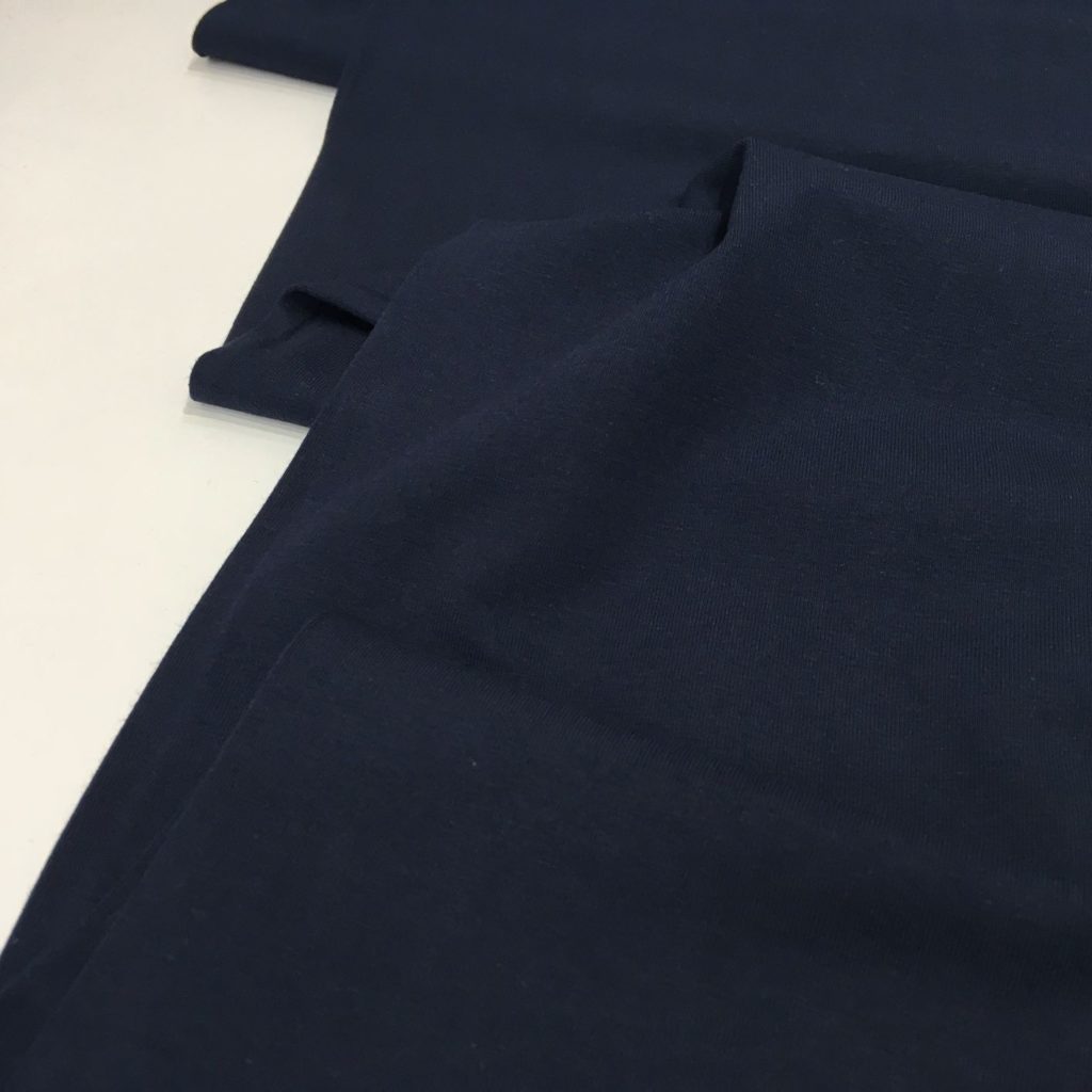 Cotton Jersey Fabric – Hilary – plain navy blue – Gather N Sew