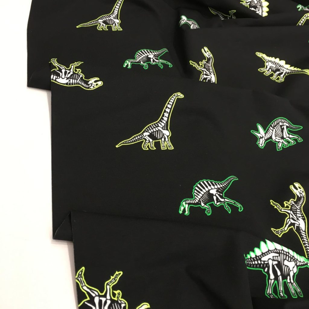 dinosaur jersey fabric