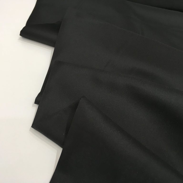 Anti-static dress lining – plain black – Gather N Sew