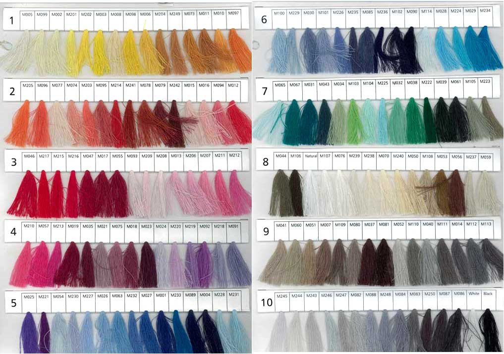 Coats American Thread Color Chart