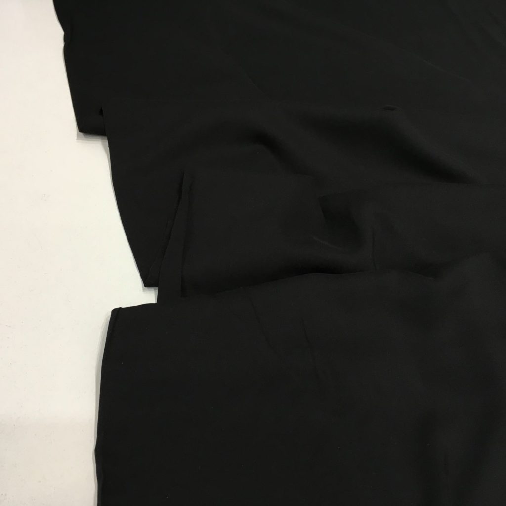 Viscose fabric – plain black – Gather N Sew
