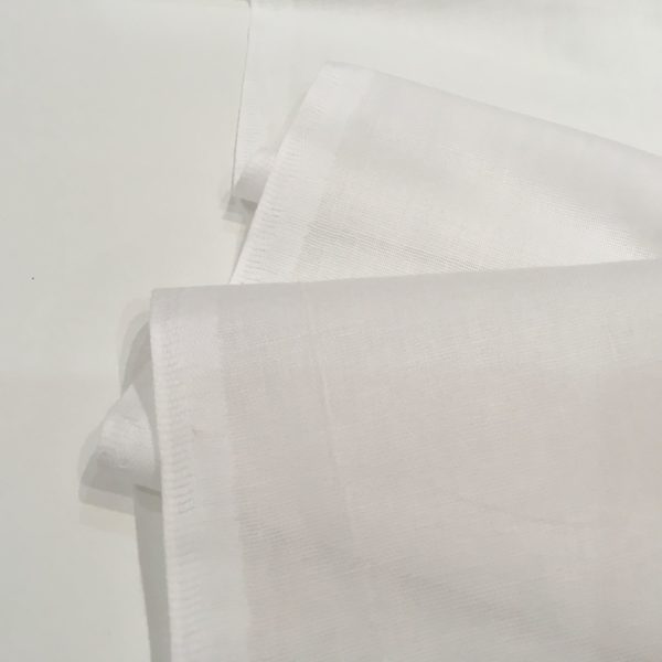 Egyptian cotton muslin fabric – white – Gather N Sew