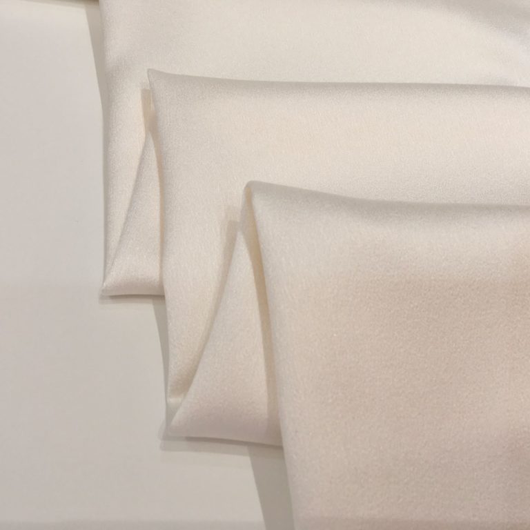 Satin Backed Crepe – plain ivory – Gather N Sew