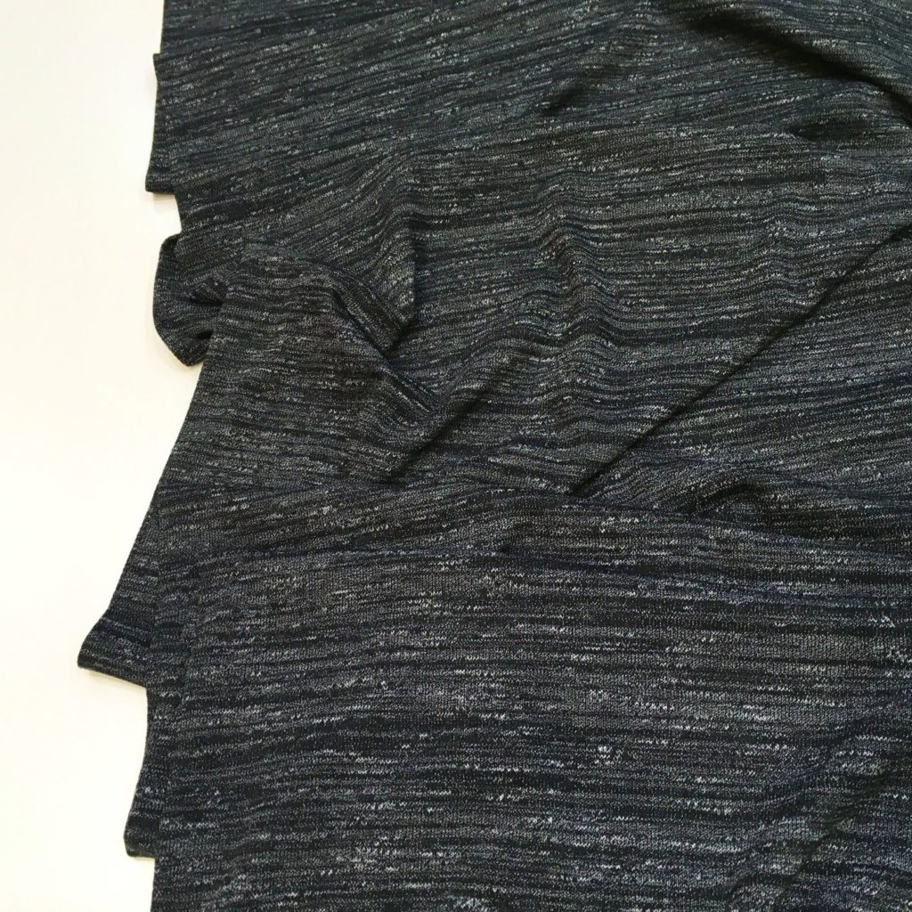 Viscose jersey fabric – Joyce – black marl – Gather N Sew