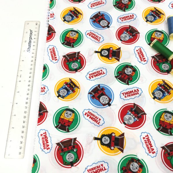 Thomas and Friends cotton fabric - 2714-01 classic with ruler