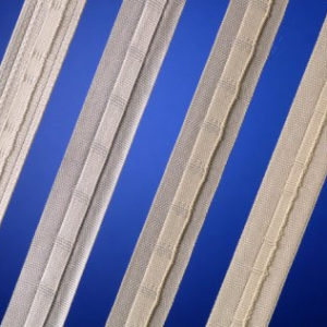 Tape for making rod channels for roman blinds