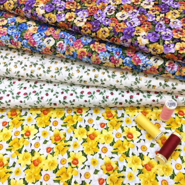 Cotton fabric for sewing, patchwork and craft projects