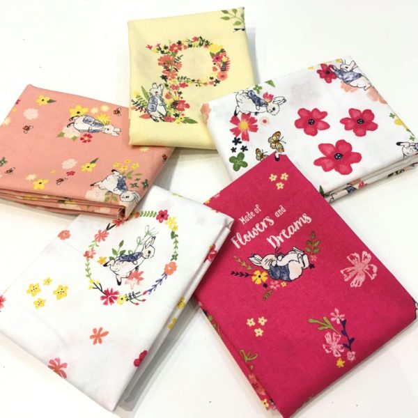 Peter Rabbit flowers and dreams fat quarter bundle