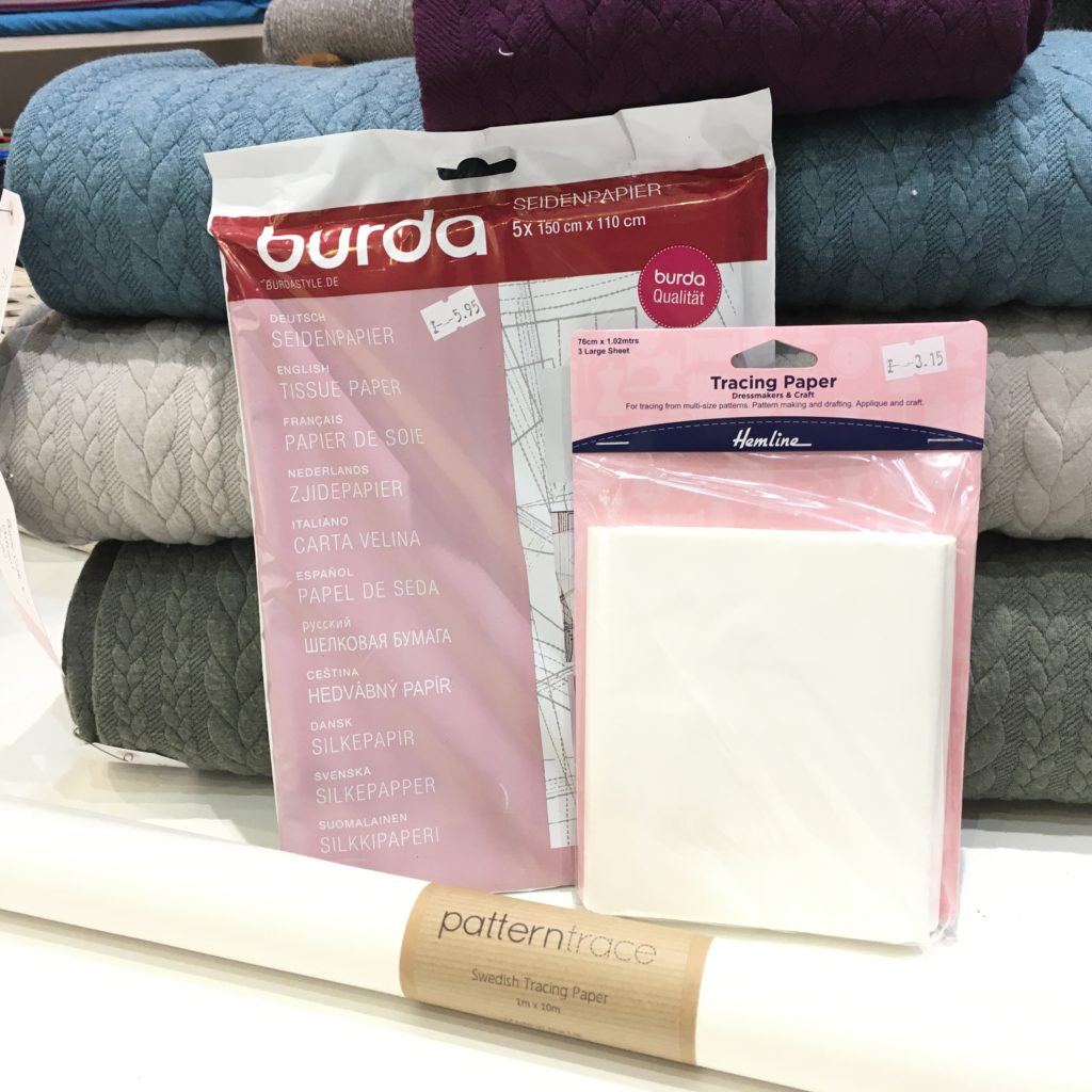 BURDA DRESSMAKERS TISSUE TRACING PAPER FOR SEWING PATTERNS