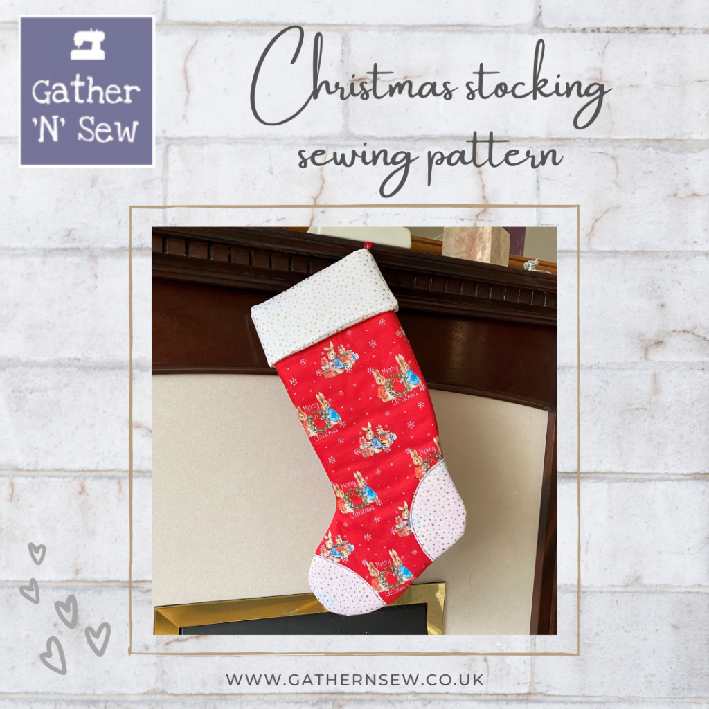 Christmas Stocking sewing pattern – Gather N Sew