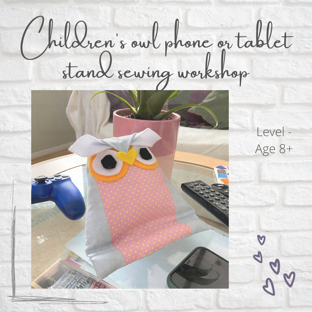 Childrens owl tablet stand workshop