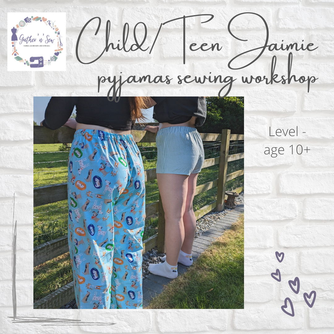 Child-Teen Jaimie pyjamas sewing workshop